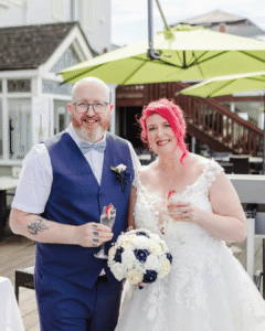 wedding bride and groom