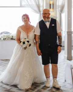 wedding bride and groom